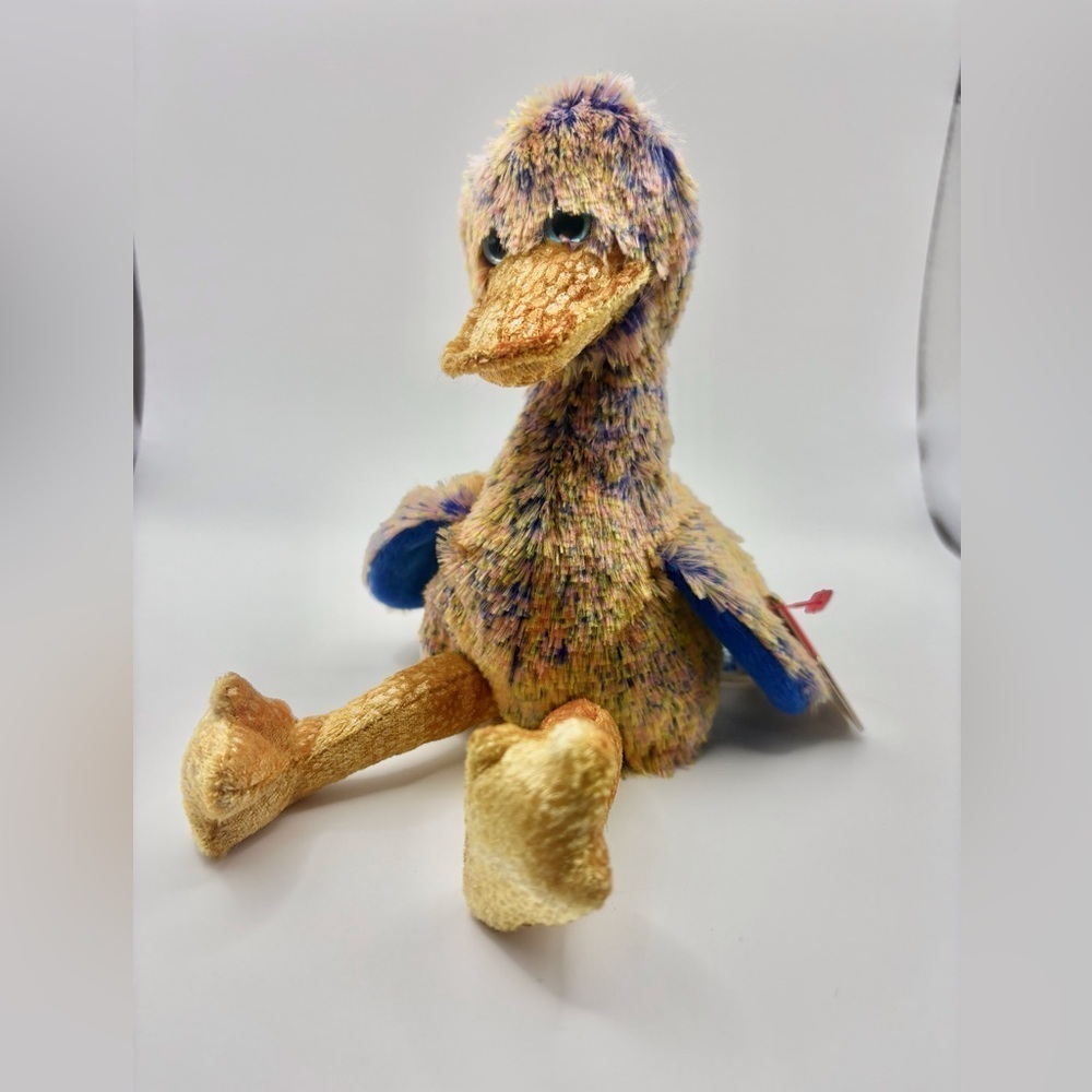 Ty(56)Stuffed Duck Toy - Multicolor with Blue and Gold